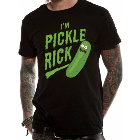 Rick et Morty T-shirt Rick Cornichon M