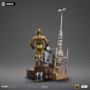 IRON STUDIOS - Deluxe Art Scale C-3PO & R2D2 1/10 - Star Wars