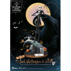 Beast Kingdom - L'Étrange Noël de monsieur Jack statuette Master Craft Jack Skellington & Zero