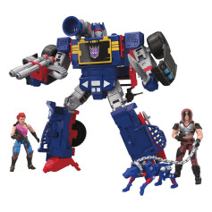 Hasbro - Decepticon Soundwave Dreadnok Thunder Machine with Zarana & Zartan - Transformers x G.I. Joe