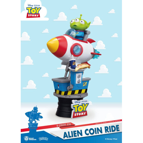 Beast Kingdom Disney - Coin Ride Series diorama - Alien Coin Ride Toy Story - D-Stage