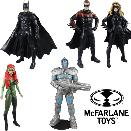 Mc Farlane - DC Multiverse Batman & Robin Serie de 4 figurines - Movie Maniacs