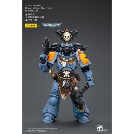 JoyToy Space Marines - Space Wolves - Claw Pack Brother Olaf 1/18 - Warhammer 40K