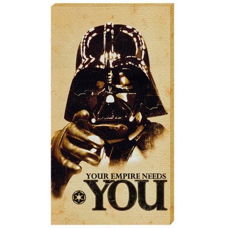 Star Wars Toile Dark Vador Your empire needs you 55x30 cm
