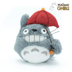 Maison Ghibli Peluche Totoro avec Parapluie Rouge - Mon Voisin Totoro