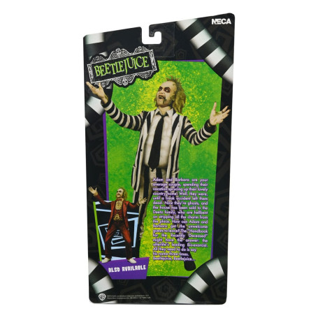 Neca BeetleJuice 1988 - Beetlejuice Black and White Striped Suit