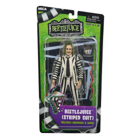 Neca BeetleJuice 1988 - Beetlejuice Black and White Striped Suit