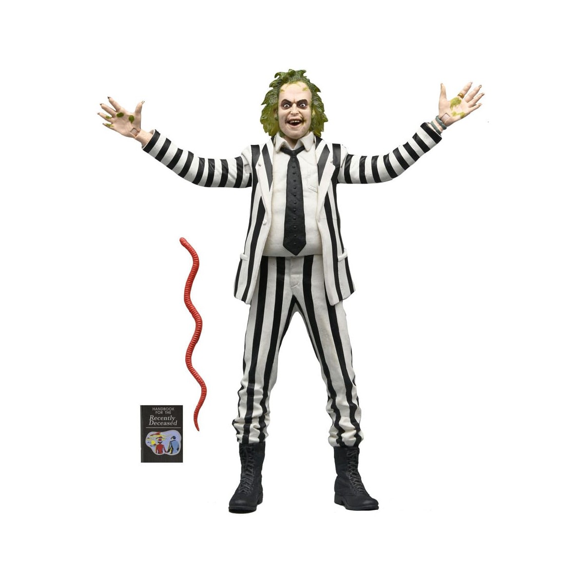 Neca BeetleJuice 1988 - Beetlejuice Black and White Striped Suit