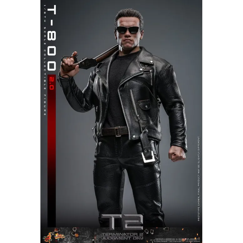 Hot Toys DX13 DX 13 T800 Terminator 2 día de juicio dañado Normal