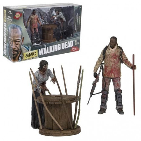 McFarlane Walking Dead TV Deluxe Morgan et Zombie empalé