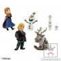 Banpresto Disney Characters WCF Story - Frozen - La Reine des Neiges - Set de 7 figurines
