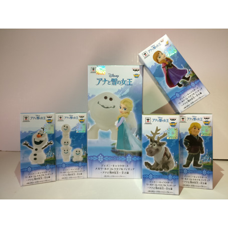 Banpresto Disney Characters WCF Story - Frozen - La Reine des Neiges - Set de 7 figurines