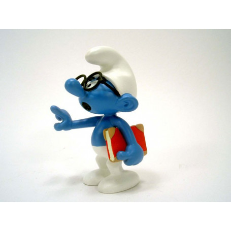Plastoy Figurine Résine Schtroumpf à lunettes Smurf
