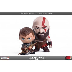 Gaming Heads -God of War pack 2 figurines PVC Kratos & Atreus 7 - 9 cm
