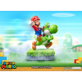 First 4 Figures - Super Mario statuette Mario & Yoshi - 48 cm