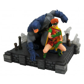 Diamond Select DC Gallery - Figurine PVC - Frank Miller's The Dark Knight Returns - Batman & Robin - 20cm