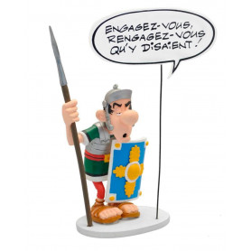 Asterix statuette - Collectoys Collection - Bulles Legionnaire "Engagez-vous" - 15cm
