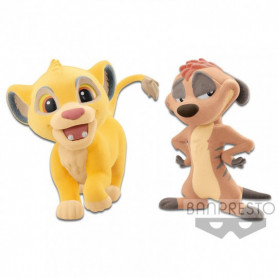 Banpresto Disney Fluffy Puffy - Le Roi Lion - The Lion King - Simba et Timon - 7cm