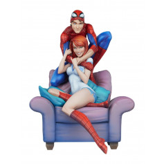 Sideshow - Marvel - Spider-Man & Mary Jane by J. Scott Campbell - 32 cm