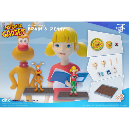 Blitzway Inspector Gadget figurine - Brain & Penny