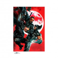 Marvel impression Art Print X-Men Wolverine vs Blade by Dave Wilkins - 46 x 61 non encadré