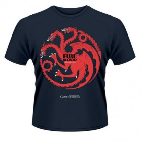 T-shirt Game of Thrones : Targaryen "Fire and Blood" Tailles S