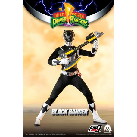 Three 0 - Black Ranger - Mighty Morphin Power Rangers FigZero 1/6