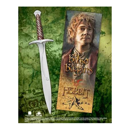 Le Hobbit set stylo à bille et marque-page à effet 3D épée de Bilbon Sacquet