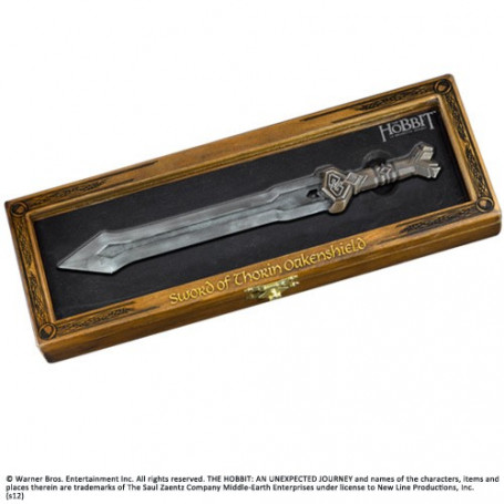  Le Hobbit coupe-papier épée de Thorin Écu-de-chêne Dwarven 23 cm