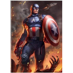 Marvel impression - Art Print Captain America - 46 x 61 cm - non encadrée