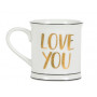 Sass & Belle - Gold Love You Mug