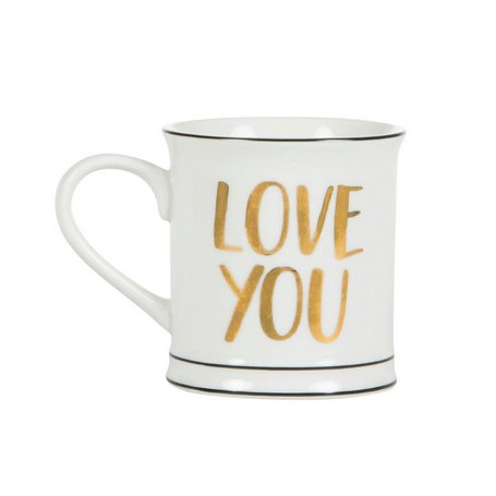 Sass & Belle - Gold Love You Mug