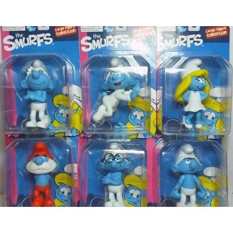 Figurine pvc Les Schtroumpf - The Smurfs - set de 6 figurines