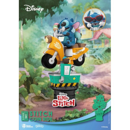 Beast Kingdom Disney Coin Ride Series diorama STITCH - PVC D-Stage