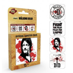Walking Dead pack 4 sous-verres Daryl