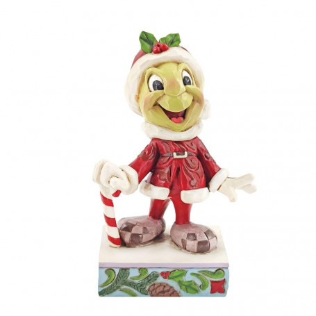 Enesco Disney Traditions Jim Shore Figurine Santa Jiminy Cricket 