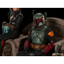 IRON STUDIOS - The Mandalorian - Boba Fett and Fennec Shand DeluxeDeluxe Art Scale 1/10 - Star Wars