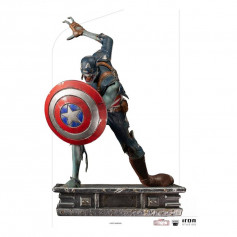 King Arts Captain America Bouclier triangle socle 1/1