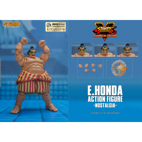 Storm Collectibles - Street Fighter V : E.Honda Nostalgia Costume Red version BBICN Exclusive - 1/12