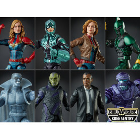 Marvel Legends Series - Kree Sentry Build a figure - Serie complete de 6 figurines Captain Marvel