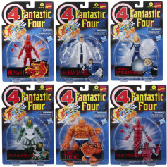Marvel Legends Series - Fantastic Four Retro Cartoon - Serie complete de 6 figurines