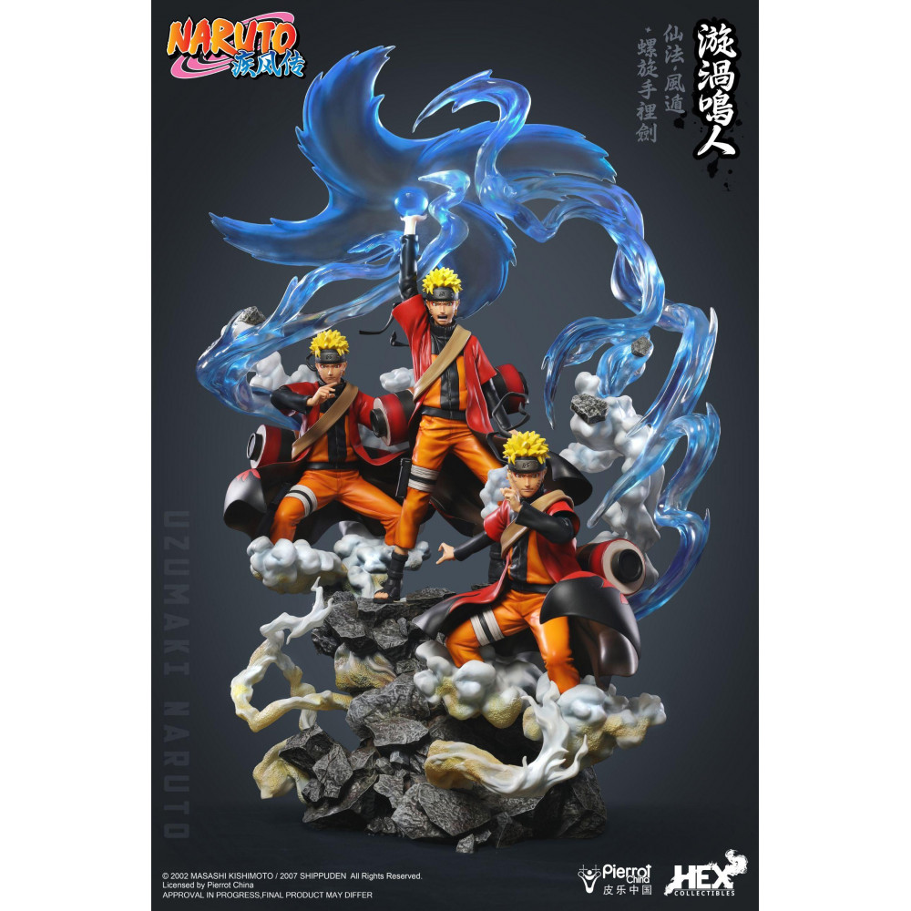 Hex Collectibles - Uzumaki Naruto Senjutsu Futon RasenShuriken - Naruto  Shippuden statue 1/8 - Figurine Collector EURL