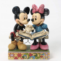Enesco Disney Traditions - Mickey & Minnie feuilletant un livre