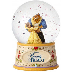 Enesco Disney Jim Shore La Belle et la Bête - Beauty & The Beast Snow Globe - Boule à neige