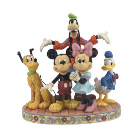 Enesco - FAB FIVE “The Gang’s All Here” - Mickey Minnie Dingo Donald et Pluto - Disney Tradition by Jim Shore