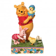 Enesco - Disney Tradition - Winnie L'Ourson "Pooh & Piglet with Chick" - By Jim Shore