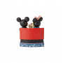 Enesco Disney Traditions - Mickey & Minnie at soda shop - mangeant une glace