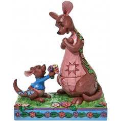 Enesco - Disney Tradition - Winnie L'Ourson "The Sweetest Gift" - Petit Gourou offrant des fleurs a sa maman - By Jim Shore