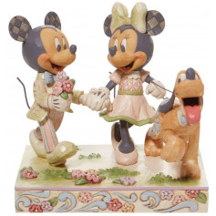 Enesco - White Woodland - Mickey & Minnie - by Jim Shore