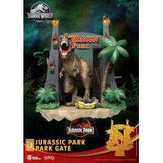 Beast Kingdom Jurassic Park diorama - PARK GATE - PVC D-Stage Iconic Movie Scene